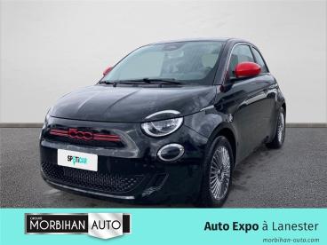 SPOTICAR Fiat 500 24kwh (red) 3 Portes  (dec. 2023) (co2 0) Occasion - Citadine Electrique Noir - Lanester Cedex - 1203662576_1
