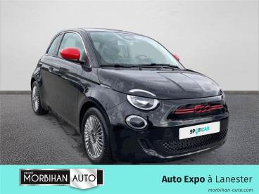 SPOTICAR Fiat 500 24kwh (red) 3 Portes  (dec. 2023) (co2 0) Occasion - Citadine Electrique Noir - Lanester Cedex - 1203662576_3