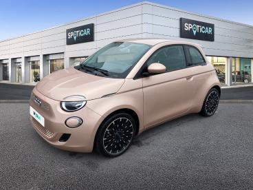 SPOTICAR Fiat 500 42kwh Icone Plus '2021' Occasion - Citadine Electrique Rose - Lanester Cedex - 1203662584_1