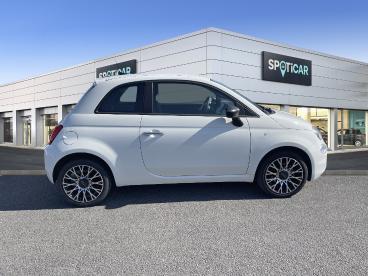 SPOTICAR Fiat 500 1.0 70 Ch Hybride Bsg S/s Occasion - Citadine Hybride Rechargeable Blanc - Saint Doulchard - 1203704390_4