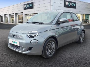SPOTICAR Fiat 500 E 118ch Icone Occasion - Citadine Electrique Mineral Grey Métal - Ludres - 1203713150_1