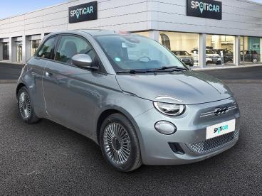 SPOTICAR Fiat 500 E 118ch Icone Occasion - Citadine Electrique Mineral Grey Métal - Ludres - 1203713150_3