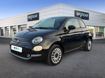 SPOTICAR Fiat 500 1.2 8v 69ch Eco Pack Lounge Occasion - Citadine Essence Crossover Black Métal - Vitrolles - 1203741426_1