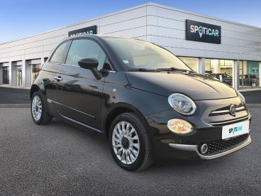 SPOTICAR Fiat 500 1.2 8v 69ch Eco Pack Lounge Occasion - Citadine Essence Crossover Black Métal - Vitrolles - 1203741426_3