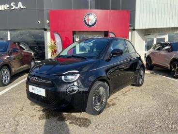 SPOTICAR Fiat 500 E 118ch Icone Occasion - Citadine Electrique Onyx Black Pastel - Arles Cedex - 1203752593_1