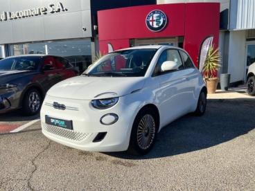 SPOTICAR Fiat 500 E 118ch Icone Occasion - Citadine Electrique Blanc - Arles Cedex - 1203752594_1