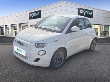 SPOTICAR Fiat 500 E 95ch Pack Confort My23 Occasion - Citadine Electrique Blanc - Ales - 1203755106_1