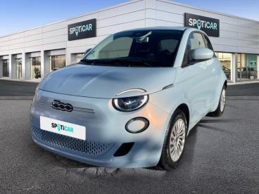 SPOTICAR Fiat 500 E 95ch Action Plus Occasion - Citadine Electrique Celestial Blue Tri-couche - Ales - 1203756499_1