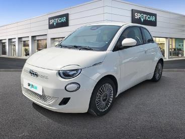 SPOTICAR Fiat 500 E 95ch Icone Occasion - Citadine Electrique Blanc - Ales - 1203760815_1