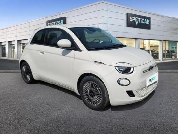 SPOTICAR Fiat 500 E 95ch Icone Occasion - Citadine Electrique Blanc - Ales - 1203760815_3