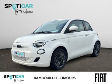 SPOTICAR Fiat 500 E 118 Ch Icone Occasion - Citadine Electrique Blanc - Rambouillet - 1203761572_1
