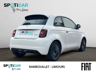 SPOTICAR Fiat 500 E 118 Ch Icone Occasion - Citadine Electrique Blanc - Rambouillet - 1203761572_5