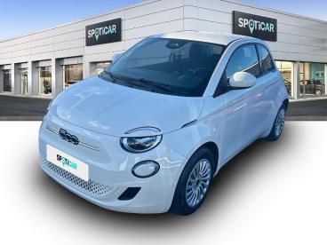 SPOTICAR Fiat 500 E 95ch Action Occasion - Citadine Electrique Blanc - Bieville Beuville - 1203762639_1