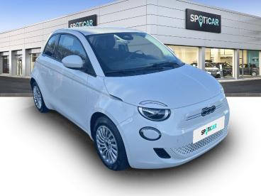 SPOTICAR Fiat 500 E 95ch Action Occasion - Citadine Electrique Blanc - Bieville Beuville - 1203762639_3