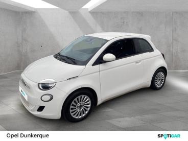 SPOTICAR Fiat 500 E 95ch Action Occasion - Citadine Electrique Blanc - Dunkerque - 1203763382_1