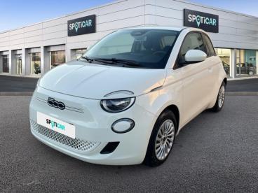 SPOTICAR Fiat 500 E 95ch Action Plus Occasion - Citadine Electrique Blanc Sempio - Nimes Cedex 9 - 1203783526_1