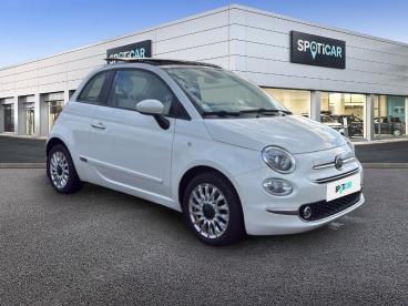 SPOTICAR Fiat 500 1.2 8v 69ch Lounge Occasion - Citadine Essence Bossa Nova White Pastel - Longueau - 1203785057_3