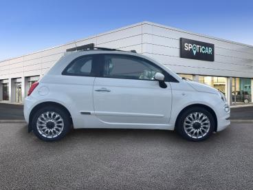 SPOTICAR Fiat 500 1.2 8v 69ch Lounge Occasion - Citadine Essence Bossa Nova White Pastel - Longueau - 1203785057_4