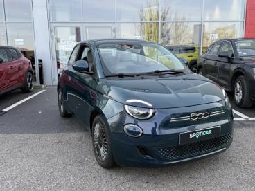 SPOTICAR Fiat 500 E 118ch Icone Occasion - Citadine Electrique Ocean Green Métal - Vert Saint Denis - 1203799047_1