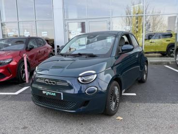SPOTICAR Fiat 500 E 118ch Icone Occasion - Citadine Electrique Ocean Green Métal - Vert Saint Denis - 1203799047_2