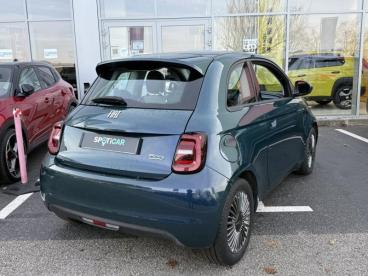 SPOTICAR Fiat 500 E 118ch Icone Occasion - Citadine Electrique Ocean Green Métal - Vert Saint Denis - 1203799047_4