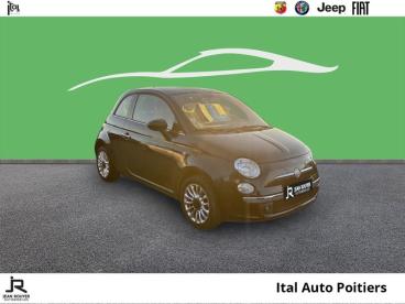 SPOTICAR Fiat 500 1.2 8v 69ch Lounge Occasion - Citadine Essence Coloris Métal Crossover Black - Poitiers - 1203799525_3