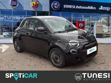 SPOTICAR Fiat 500 E 118ch Icone Occasion - Citadine Electrique Onyx Black Pastel - Bourgoin-jallieu - 1203806948_3