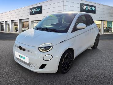 SPOTICAR Fiat 500 E 95 Ch La Prima Occasion - Citadine Electrique Blanc - Le Cannet - 1203809063_1