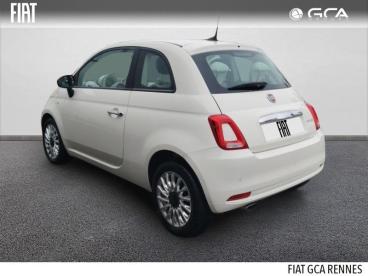 SPOTICAR Fiat 500 1.0 70ch Bsg S&s Lounge Occasion - Citadine Hybride Bossa Nova White Pastel - Cesson-sevigne - 1203812911_2