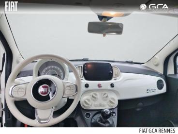 SPOTICAR Fiat 500 1.0 70ch Bsg S&s Lounge Occasion - Citadine Hybride Bossa Nova White Pastel - Cesson-sevigne - 1203812911_5