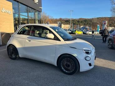 SPOTICAR Fiat 500 E 118 Ch Icone Occasion - Citadine Electrique Blanc - Gap - 1203815002_5