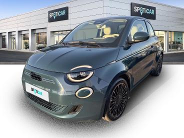 SPOTICAR Fiat 500 E 118ch La Prima My23 Occasion - Citadine Electrique Ocean Green Métal - Bieville Beuville - 1203816028_1