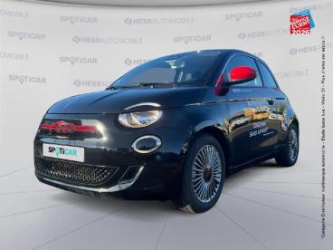 SPOTICAR Fiat 500 E 95ch (red) Occasion - Citadine Electrique Onyx Black Pastel - Hirson - 1203833178_1