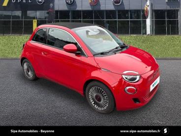 SPOTICAR Fiat 500 C E 95 Ch (red) Occasion - Citadine Electrique Rouge - Bayonne - 1203835269_3