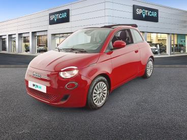 SPOTICAR Fiat 500 C E 118 Ch Nouvelle 500 Occasion - Citadine Electrique Ruby - Lomme - 1203838614_1