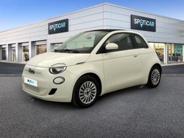 SPOTICAR Fiat 500 C E 118 Ch Nouvelle 500 Occasion - Citadine Electrique Ice White - Nanterre - 1203845376_1