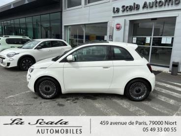 SPOTICAR Fiat 500 E 118ch Icone Occasion - Citadine Electrique Blanc - Niort - 1203848967_2