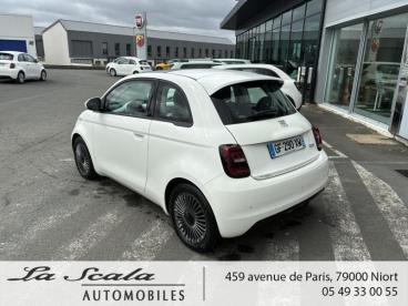 SPOTICAR Fiat 500 E 118ch Icone Occasion - Citadine Electrique Blanc - Niort - 1203848967_3