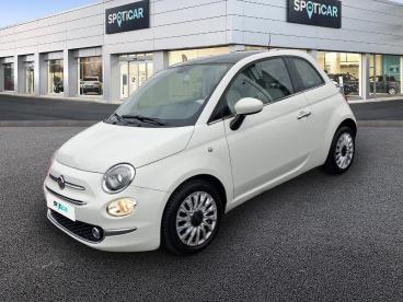 SPOTICAR Fiat 500 1.2 69 Ch Eco Pack Lounge Occasion - Citadine Essence Blanc - Saint Maximin - 1203852705_1
