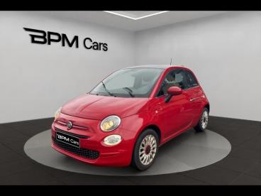 SPOTICAR Fiat 500 1.0 70ch Bsg S&s (red) Occasion - Citadine Hybride Pasodoble Red Pastel - Amilly - 1203854634_1