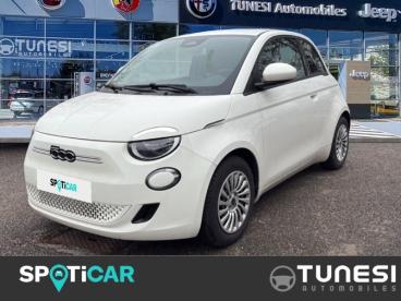 SPOTICAR Fiat 500 E 95ch Action Plus (step1) Occasion - Citadine Electrique Blanc - Bourgoin-jallieu - 1203855206_1