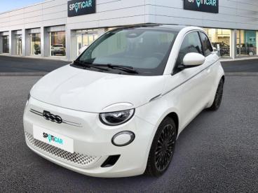SPOTICAR Fiat 500 E 118ch Icone Plus Occasion - Citadine Electrique Blanc - Nice - 1203858217_1
