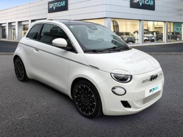 SPOTICAR Fiat 500 E 118ch Icone Plus Occasion - Citadine Electrique Blanc - Nice - 1203858217_3
