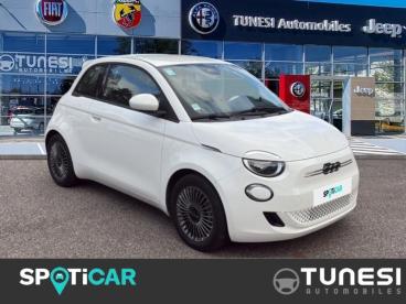 SPOTICAR Fiat 500 E 95ch Icone Occasion - Citadine Electrique Blanc - Bourgoin-jallieu - 1203862685_3