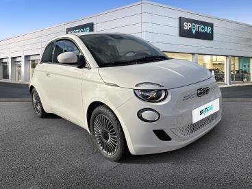 SPOTICAR Fiat 500 E 118 Ch Icone Occasion - Citadine Electrique Blanc - Chavelot - 1203876032_3