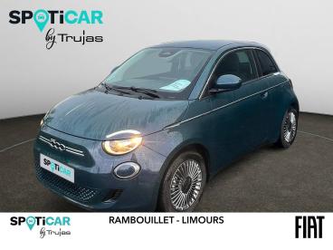 SPOTICAR Fiat 500 E 95 Ch Nouvelle 500 Occasion - Citadine Electrique Bleu - Rambouillet - 1203884179_1