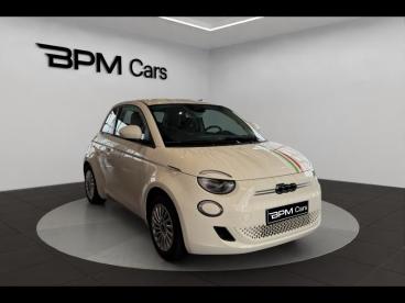 SPOTICAR Fiat 500 E 95ch Action Plus (step1) Occasion - Citadine Electrique Blanc - Amilly - 1203896870_3