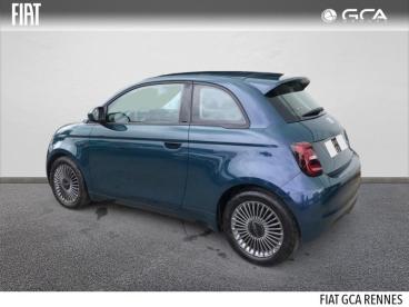 SPOTICAR Fiat 500 E 118ch Icone Occasion - Citadine Electrique Ocean Green Métal - Saint-malo - 1203900616_2