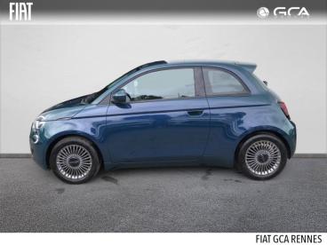 SPOTICAR Fiat 500 E 118ch Icone Occasion - Citadine Electrique Ocean Green Métal - Saint-malo - 1203900616_3
