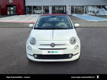 SPOTICAR Fiat 500 C 1.2 69 Ch Eco Pack S/s Lounge Occasion - Citadine Essence Blanc - Lescar - 1203902742_2